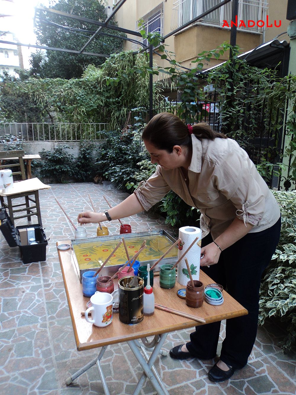 Açık Havada Ebru Çalışması Çanakkalede