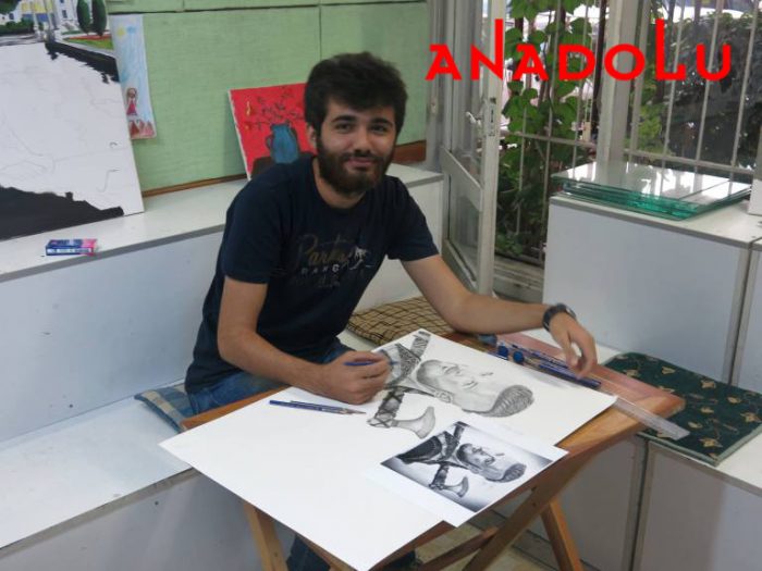 Karakalem Çalışan Hobi Grubu Çizimleri Çanakkalede