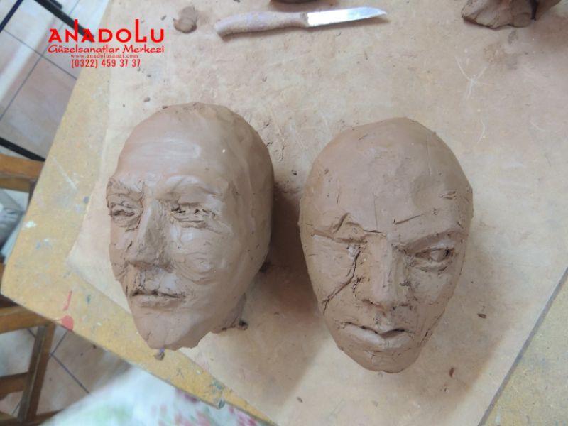 Kafatası Modelleme Heykel Dersi Çanakkalede