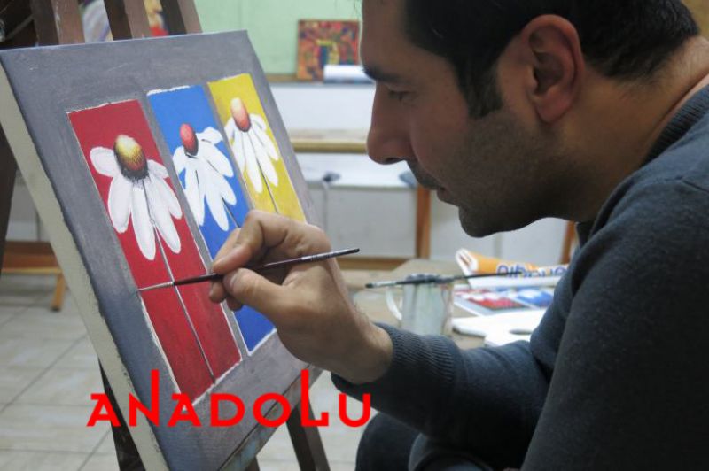 Yağlıboya Çiçek Çizimleri Çanakkale