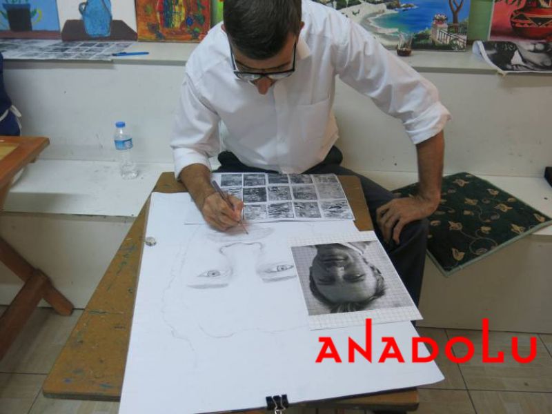 Karakalem Potre Yapan Adam Çanakkale