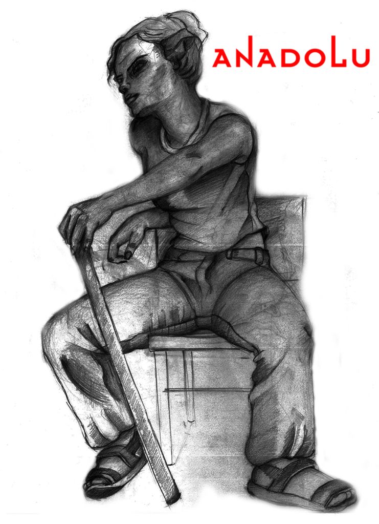 Karakalem Model Çizimi Çanakkale