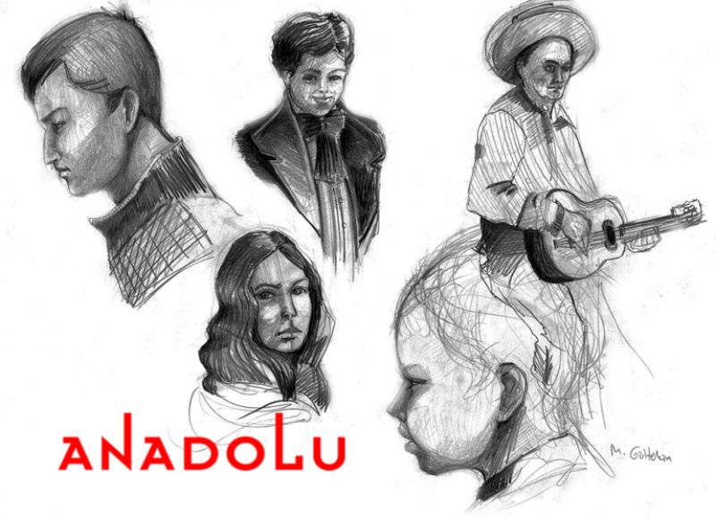 Karakalem İnsan Çizim Çalışmaları Çanakkalede